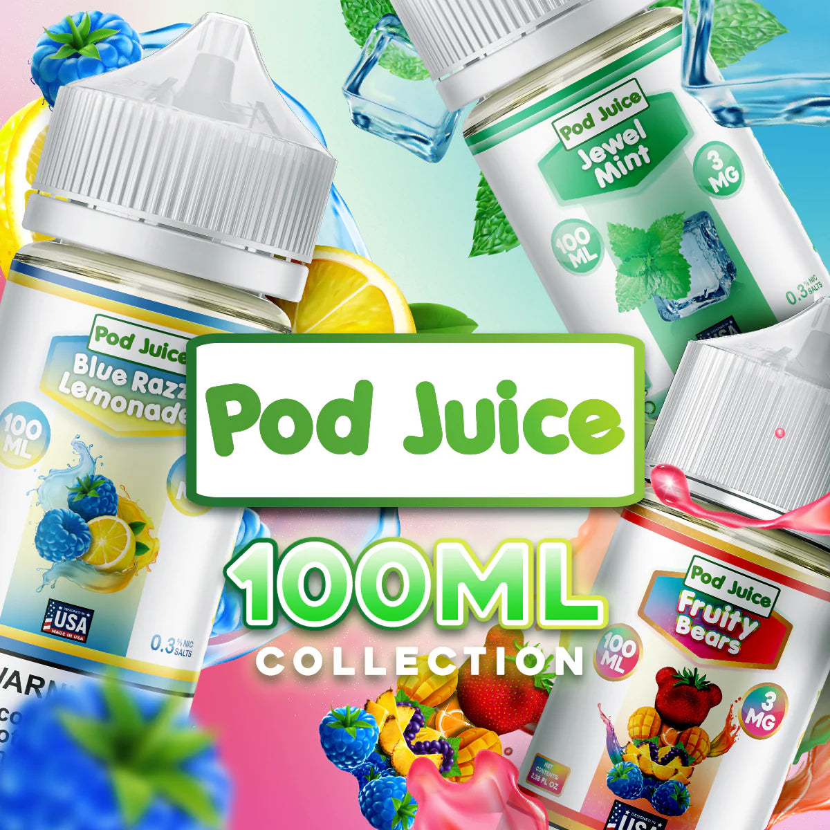 Pod Juice 100ML Base Nic EJuice