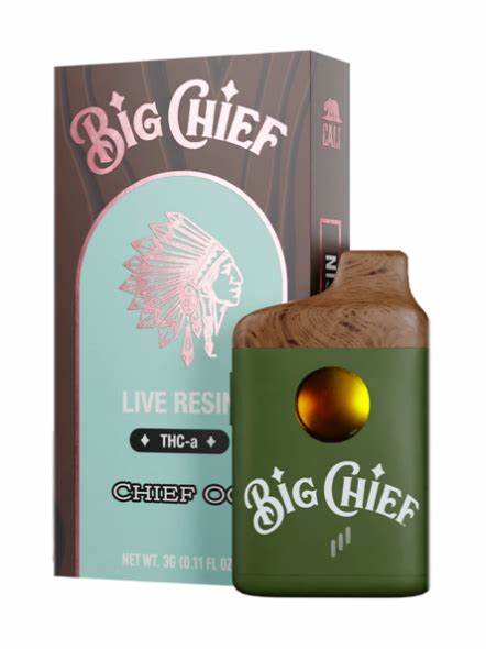 Big Chief Live Resin THCA  3G Disposable Vape