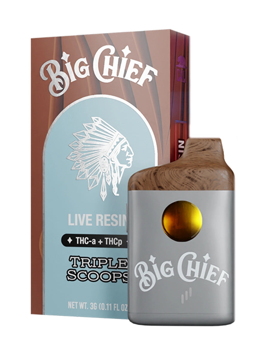 Big Chief Live Resin THCA + THCP 3G Disposable Vape