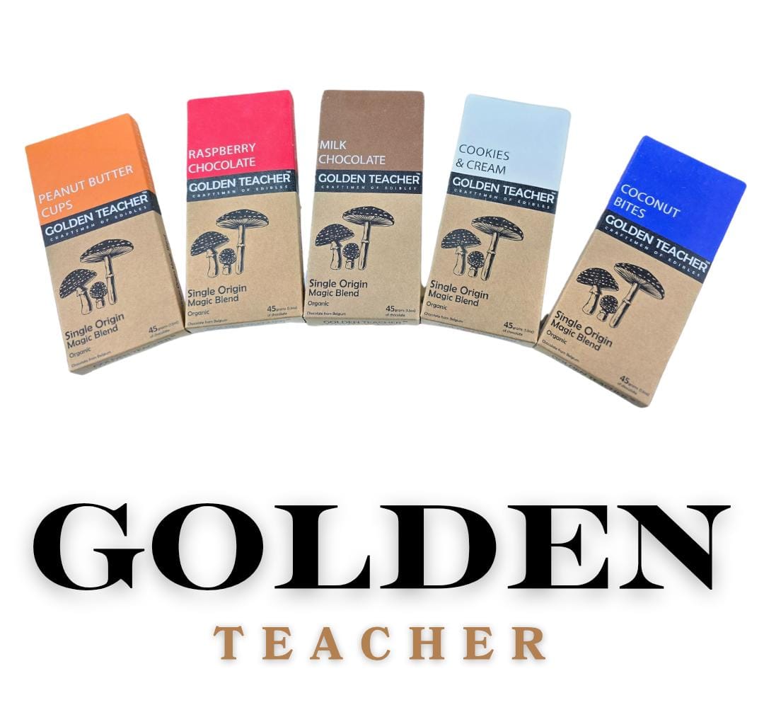 Golden Teacher Chocolate Bar Magic Blend of Organic Mushrooms