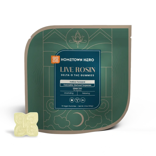 Home Town Hero Delta 9 Live Rosin Absolute Gummies